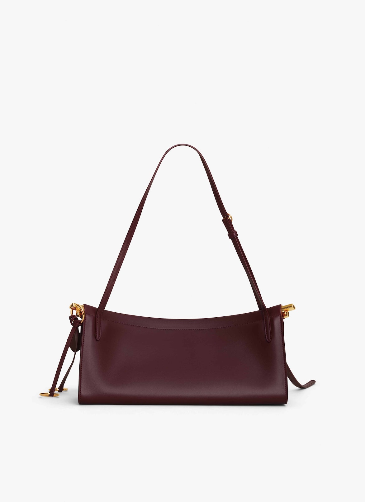 LE CLICK EAST WEST MEDIUM BAG IN LEATHER ALAÏA GARNET RED LE CLICK EAST WEST MEDIUM BAG IN LEATHER